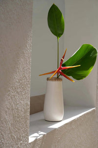 De Sneaky Vaas - Wit Naturel - L