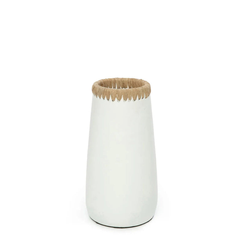 De Sneaky Vaas - Wit Naturel - M