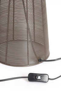 Table lamp 24x54 cm ABOSO dark brown