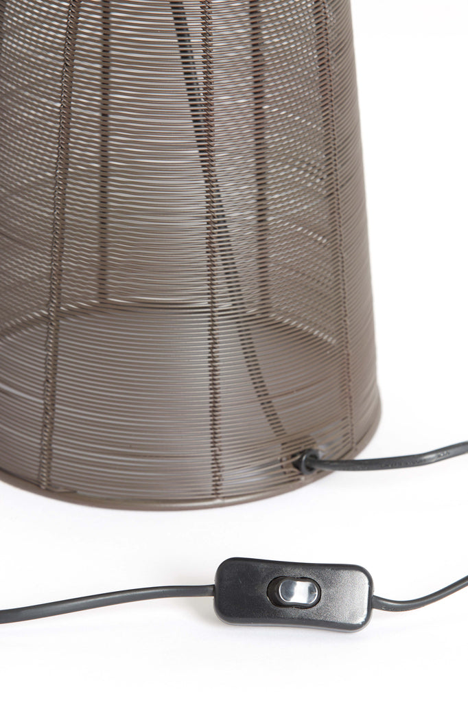 Table lamp 24x54 cm ABOSO dark brown