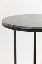 Afbeelding in Gallery-weergave laden, Side table Set van 2 41x48+49x53,5 cm ALFIO brown marble+black
