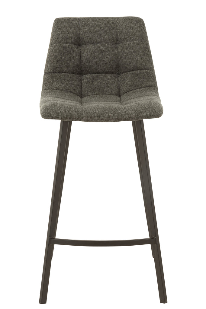 Barstool Stephane  Textile/Metal Dark Grey