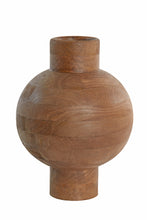 Afbeelding in Gallery-weergave laden, Vase deco 33x45 cm BARUMI wood matt dark brown
