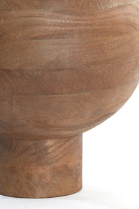 Vase deco 33x45 cm BARUMI wood matt dark brown