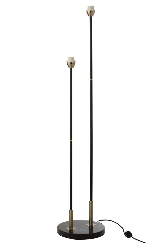Base Floorlamp Bollie Steel/Marble Black