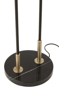 Base Floorlamp Bollie Steel/Marble Black