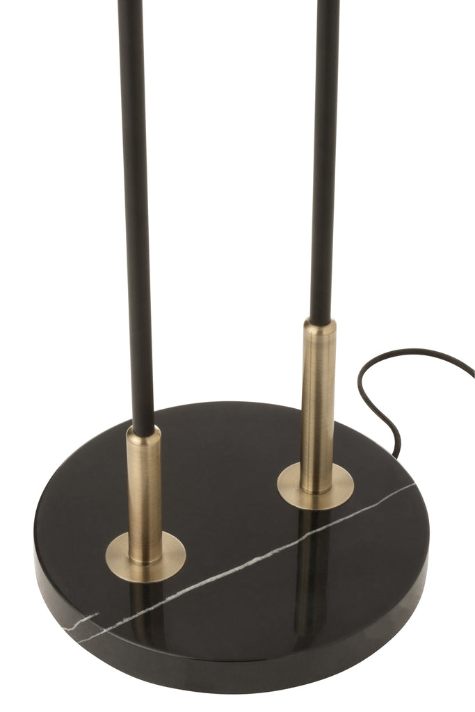 Base Floorlamp Bollie Steel/Marble Black