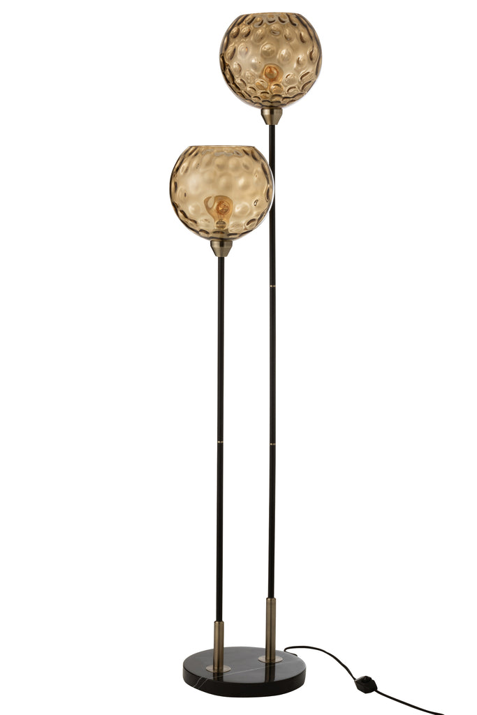 Base Floorlamp Bollie Steel/Marble Black