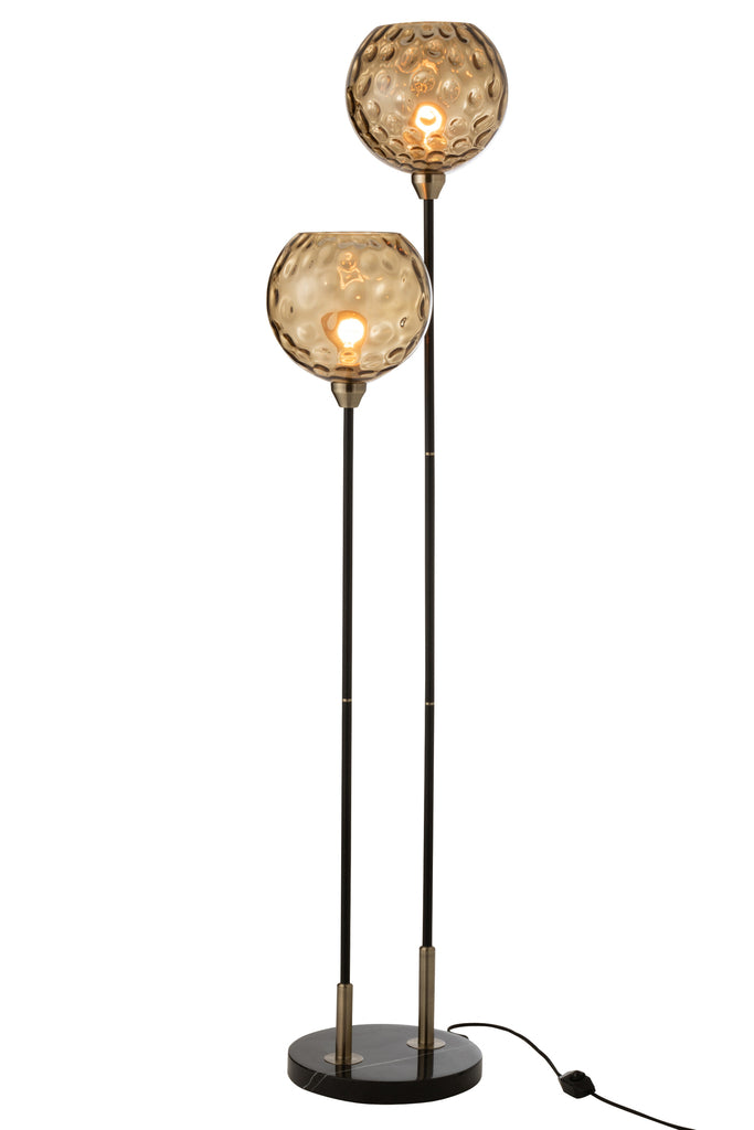 Base Floorlamp Bollie Steel/Marble Black