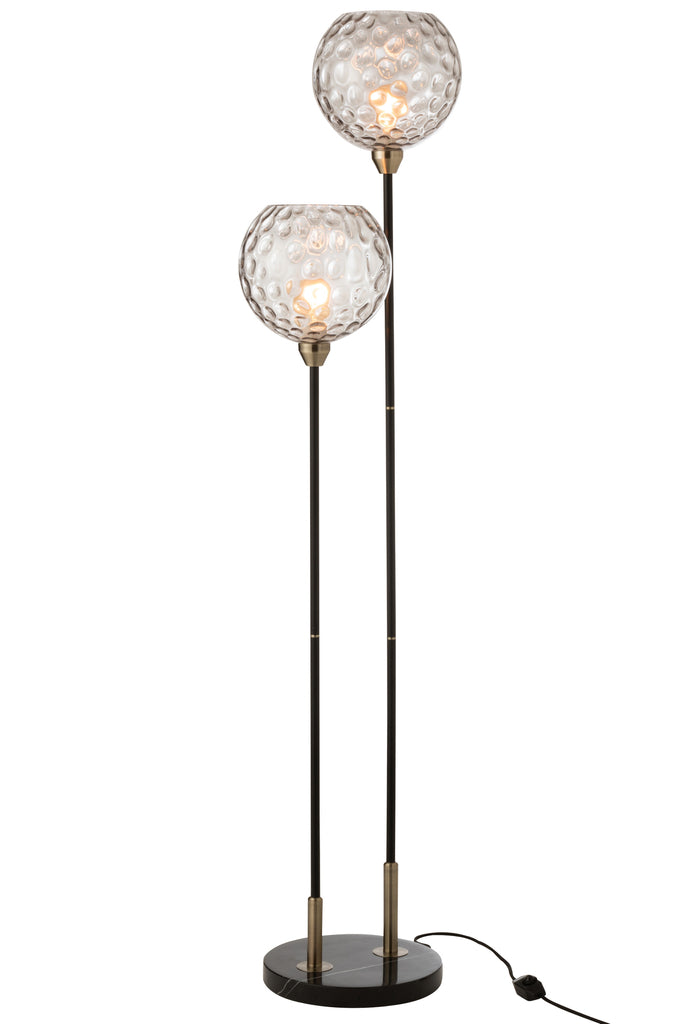 Base Floorlamp Bollie Steel/Marble Black