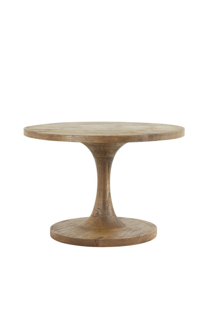 Side table 60x36 cm BICABA wood matt dark brown