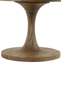 Side table 60x36 cm BICABA wood matt dark brown