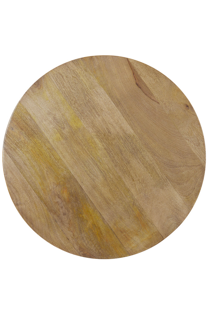 Side table 60x36 cm BICABA wood matt dark brown