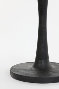 Side table 50x55 cm BICABA wood black