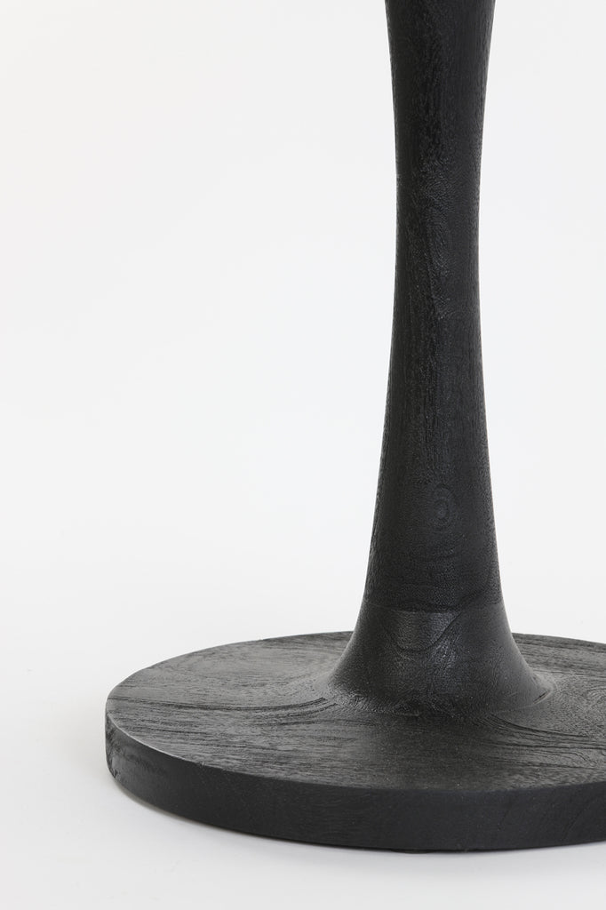 Side table 50x55 cm BICABA wood black