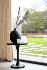 Side table 50x55 cm BICABA wood black