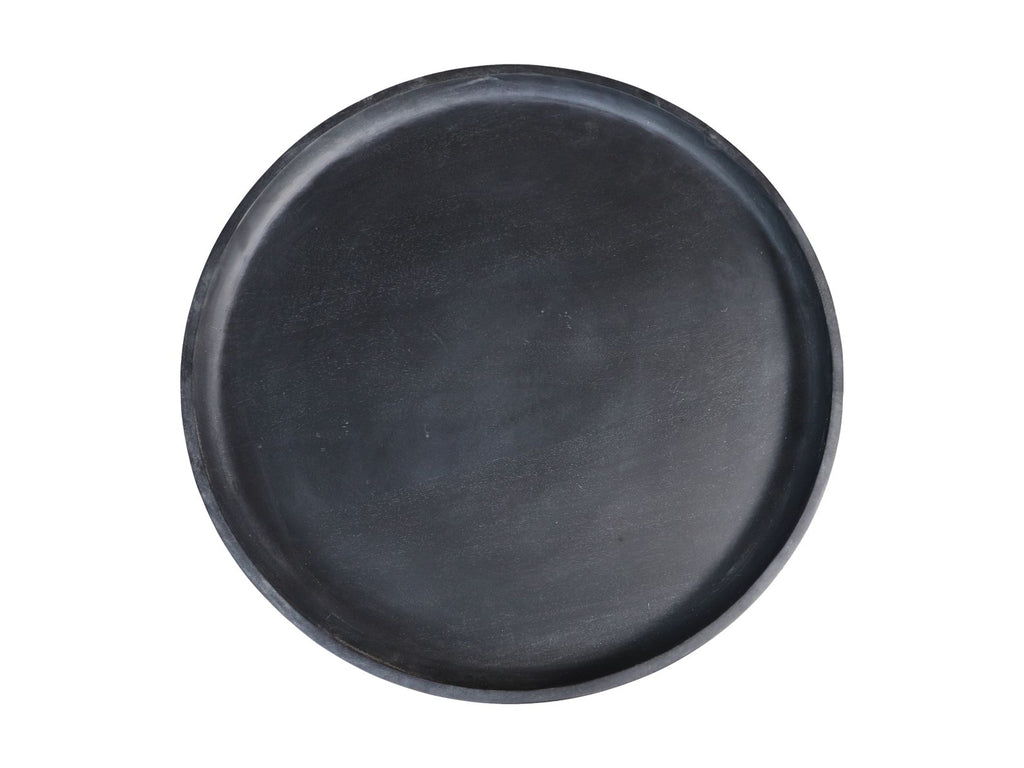 Bijzettafel Drum - 60x60x40 - Matt zwart - Mangohout