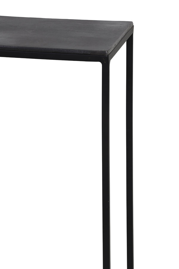 Pillar S/2 max 35x35x120 cm BOCA raw lead ant-matt black