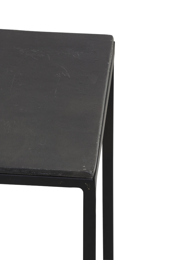 Pillar S/2 max 35x35x120 cm BOCA raw lead ant-matt black