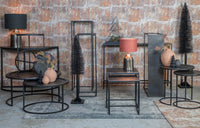 Pillar S/2 max 35x35x120 cm BOCA raw lead ant-matt black