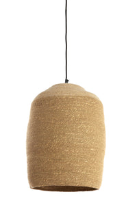 Hanging lamp 36x48 cm BOLSENA seagrass natural+cream