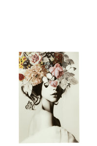 Wall Decoration Olga Glass/Paper Mix