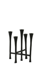 Afbeelding in Gallery-weergave laden, Candle holder 5L 25,5x21,5x28 cm OLIVIER black
