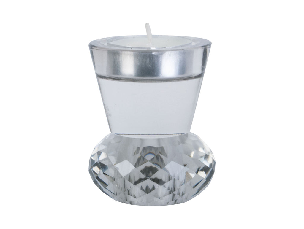 Candle Holder Crystal Art Duo Small