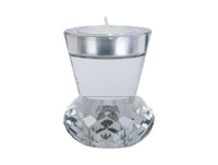Candle Holder Crystal Art Duo Small