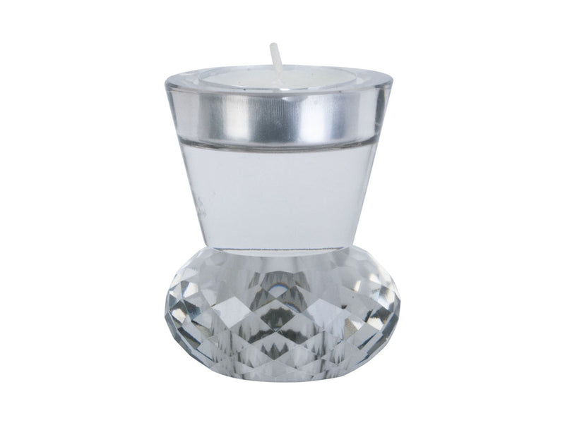 Candle Holder Crystal Art Duo Small