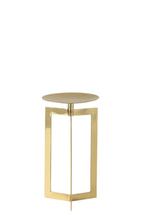 Candle Holder Stainless Steel Gold Small