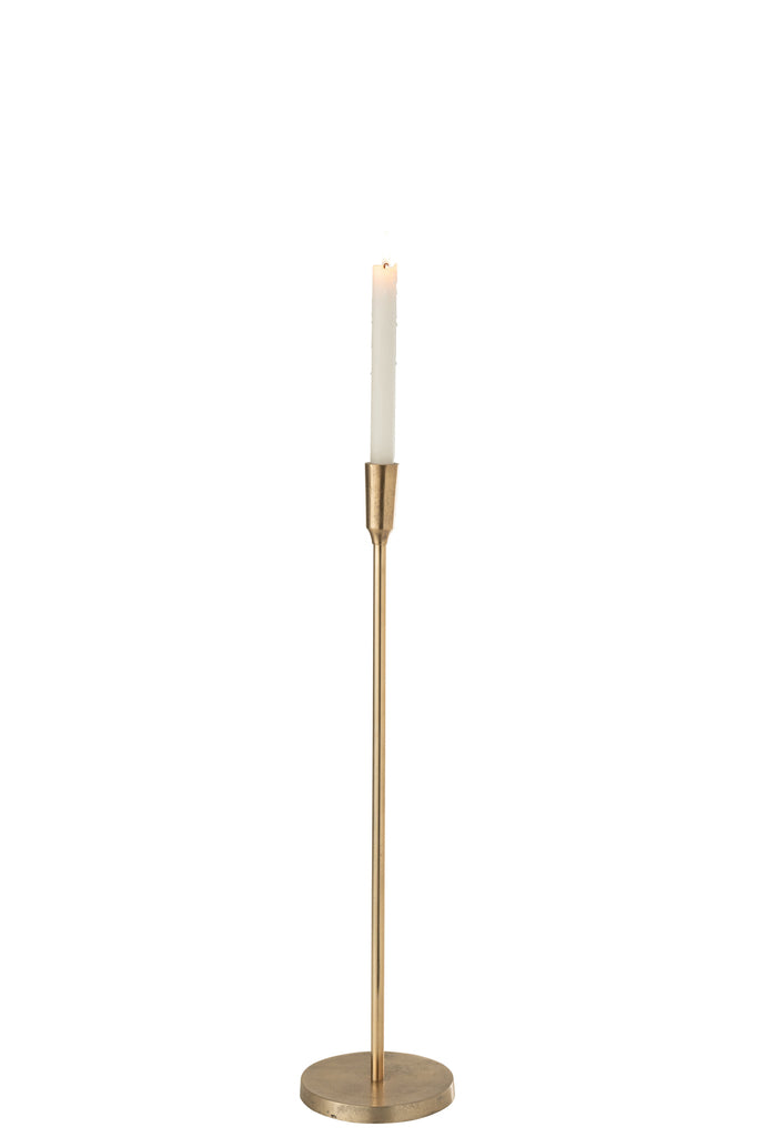 Candlestick Metal Gold 61,5cm