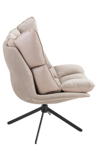 Chair Relax Cushion On Frame Textile/Metal Extra Light Grey