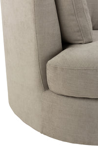 Chair Swivel Wood/Textile Grey
