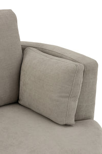 Chair Swivel Wood/Textile Grey