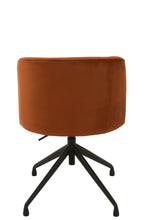 Afbeelding in Gallery-weergave laden, Chair Turn/Up/Down Velvet Dark Orange
