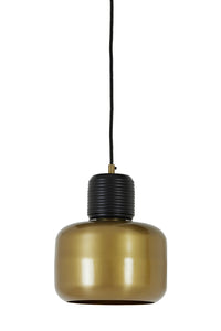 Hanging lamp 25x36 cm CHANIA matt black-antique bronze