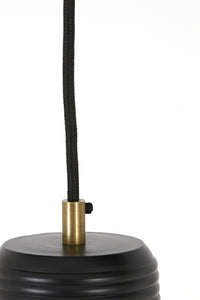 Hanging lamp 25x36 cm CHANIA matt black-antique bronze