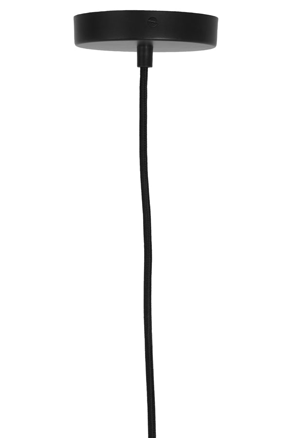 Hanging lamp 25x36 cm CHANIA matt black-antique bronze