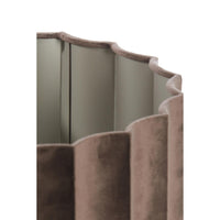 Cilinder lampenkap Disli - Donkerbruin - 35x35x22cm