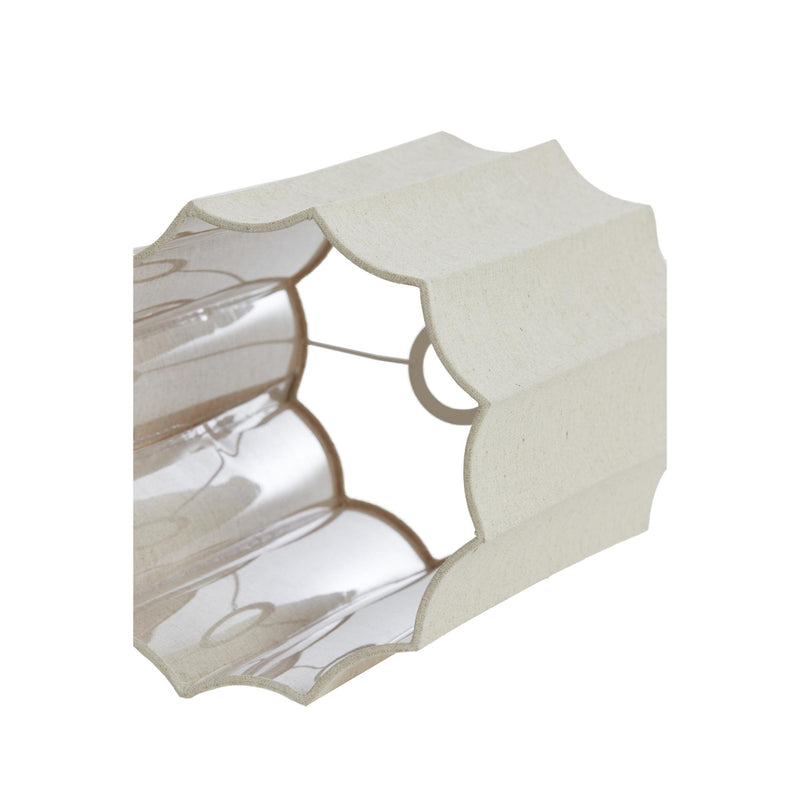 Cilinder lampenkap Disli - Lichtbruin - 24x24x35cm