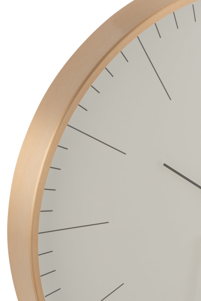 Clock Gerbert Aluminium Gold