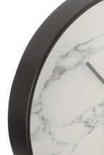 Afbeelding in Gallery-weergave laden, Clock Marble Plastic Black
