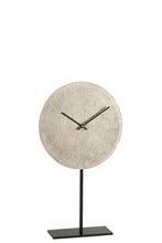 Afbeelding in Gallery-weergave laden, Clock On Foot Metal Silver
