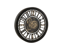 Afbeelding in Gallery-weergave laden, Clock Round Radars Mechanism Mirror Antique Black/Gold
