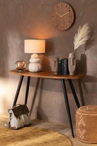 Clock Round Mdf Natural