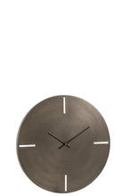 Afbeelding in Gallery-weergave laden, Clock Round Metal Dark Grey Small
