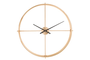 Clock Round Metal Gold Small