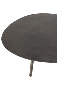 Coffee Table Drop Aluminium/Iron Black Large
