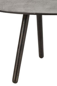 Coffee Table Drop Aluminium/Iron Black Small